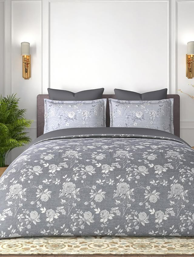 Floral Gray Bedding
